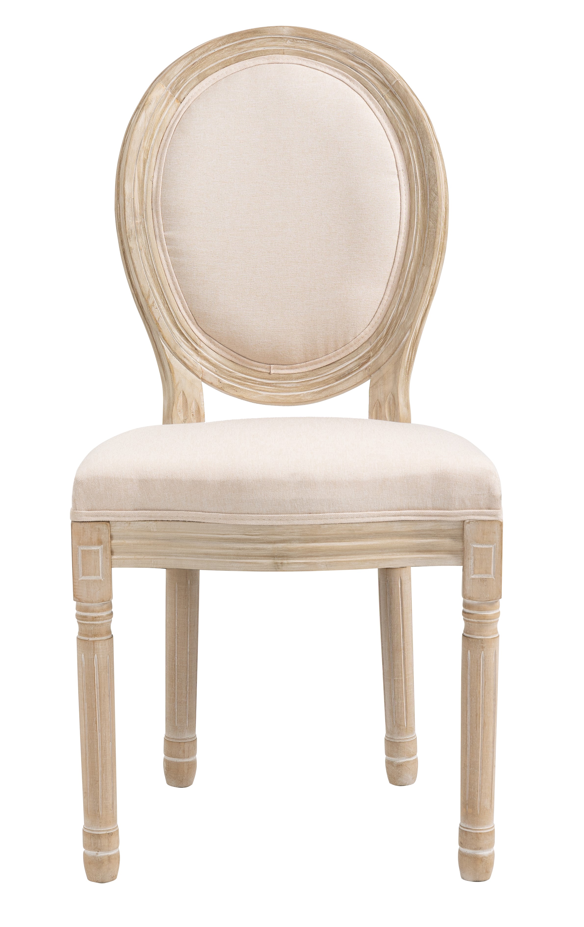 NORDLYS Richelieu spisebordsstol - beige stof og gummitræ
