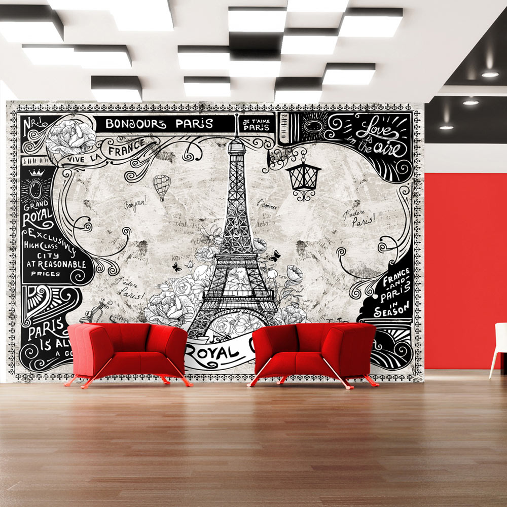 ARTGEIST - Fototapet i retro stil og Paris tema - Flere størrelser 150x105