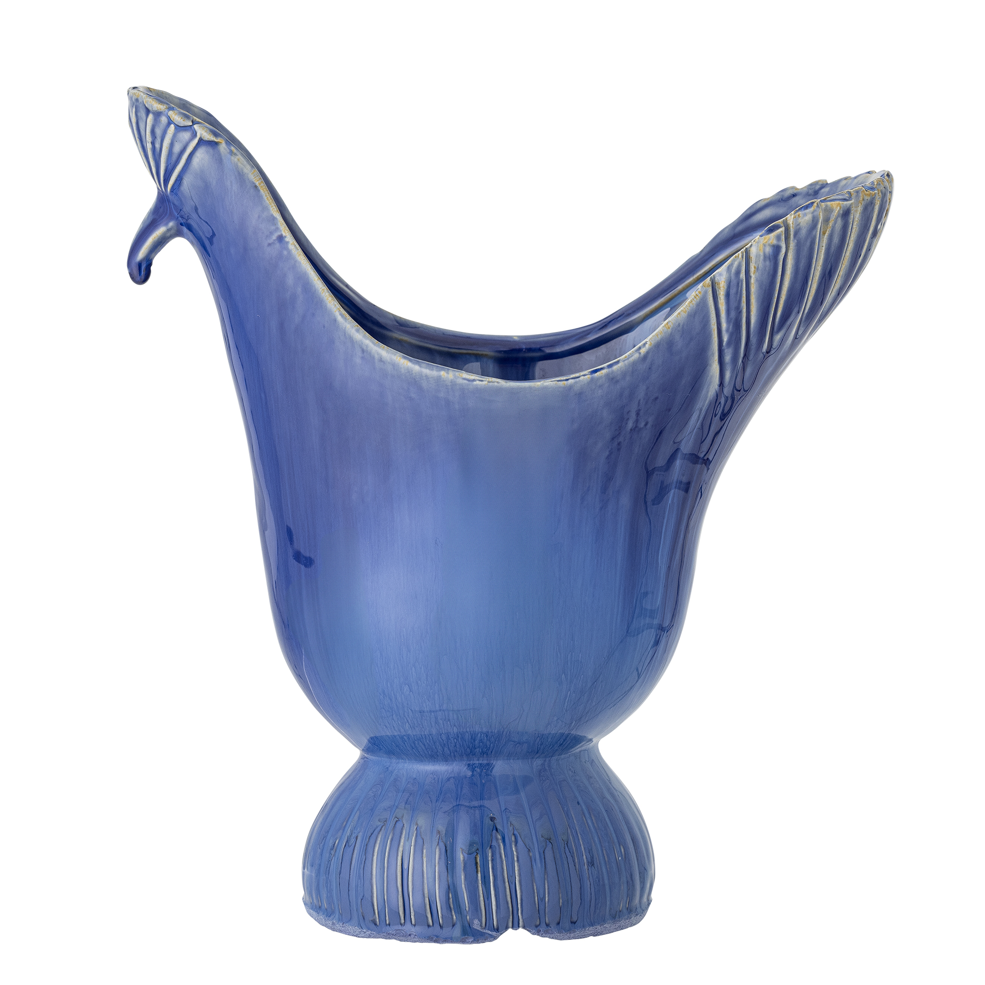 CREATIVE COLLECTION Wylie Vase, Blå, Stentøj