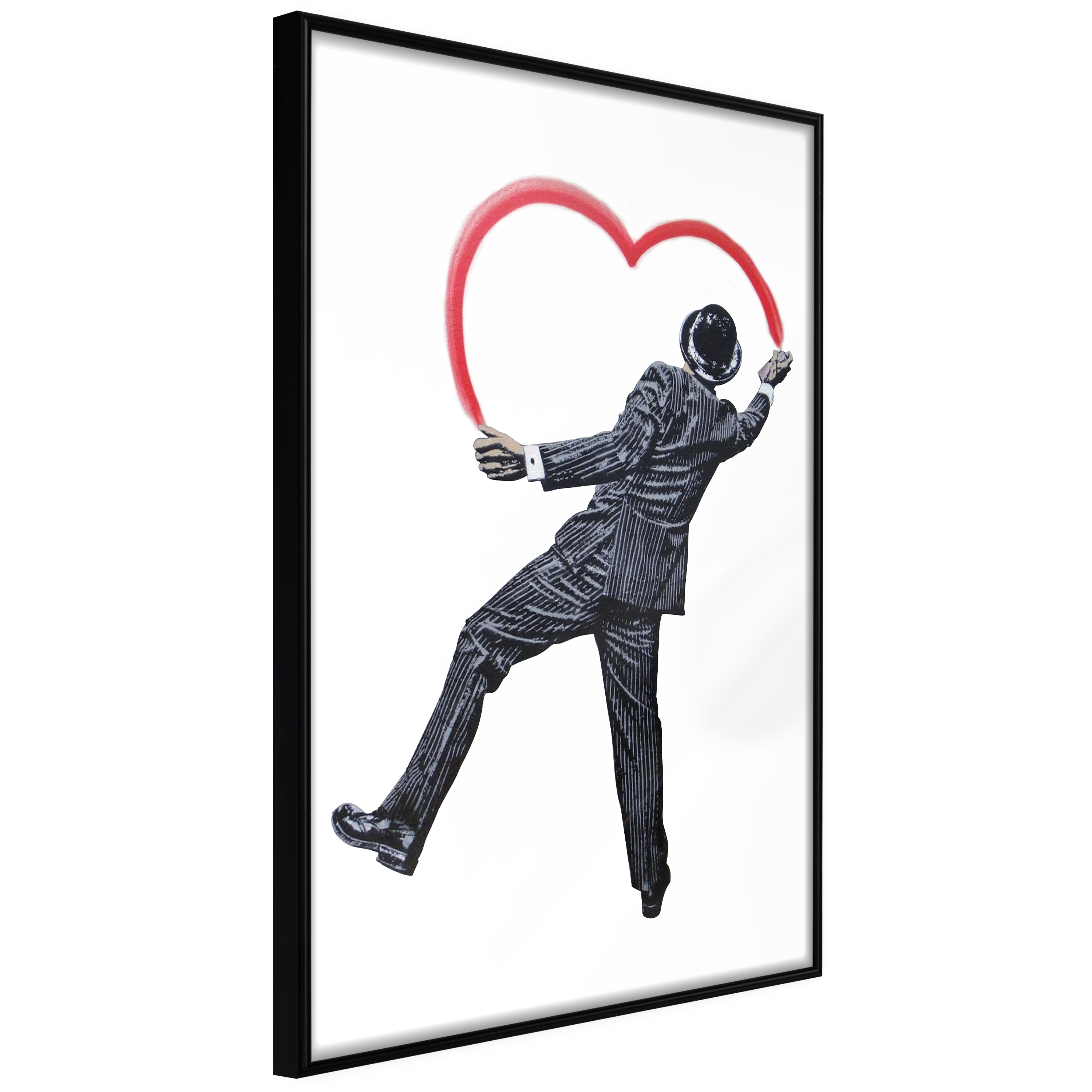 ARTGEIST Plakat med ramme - Vandal Heart Sort med passepartout 20x30 thumbnail