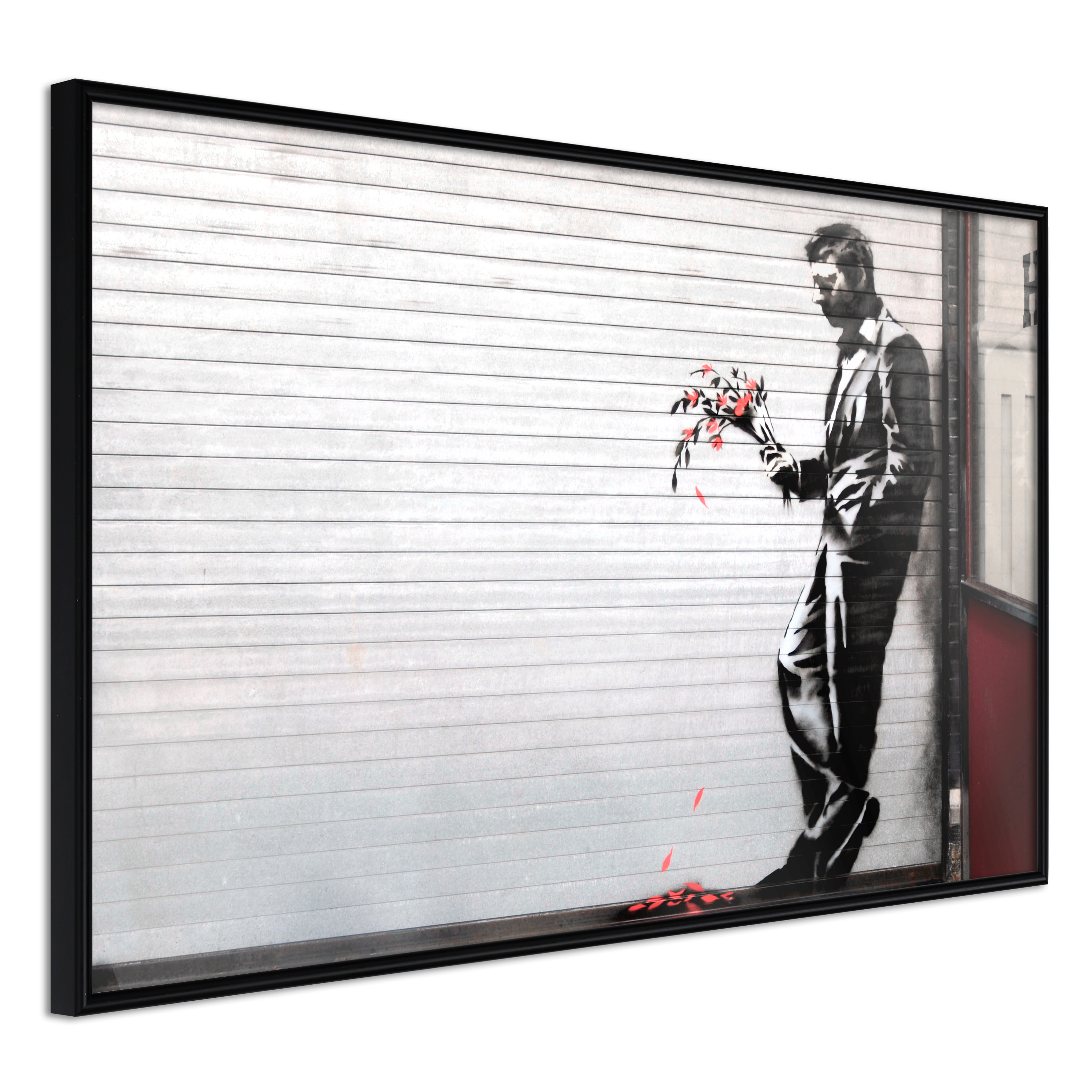 ARTGEIST Plakat med ramme - Banksy: Waiting in Vain Sort 30x20