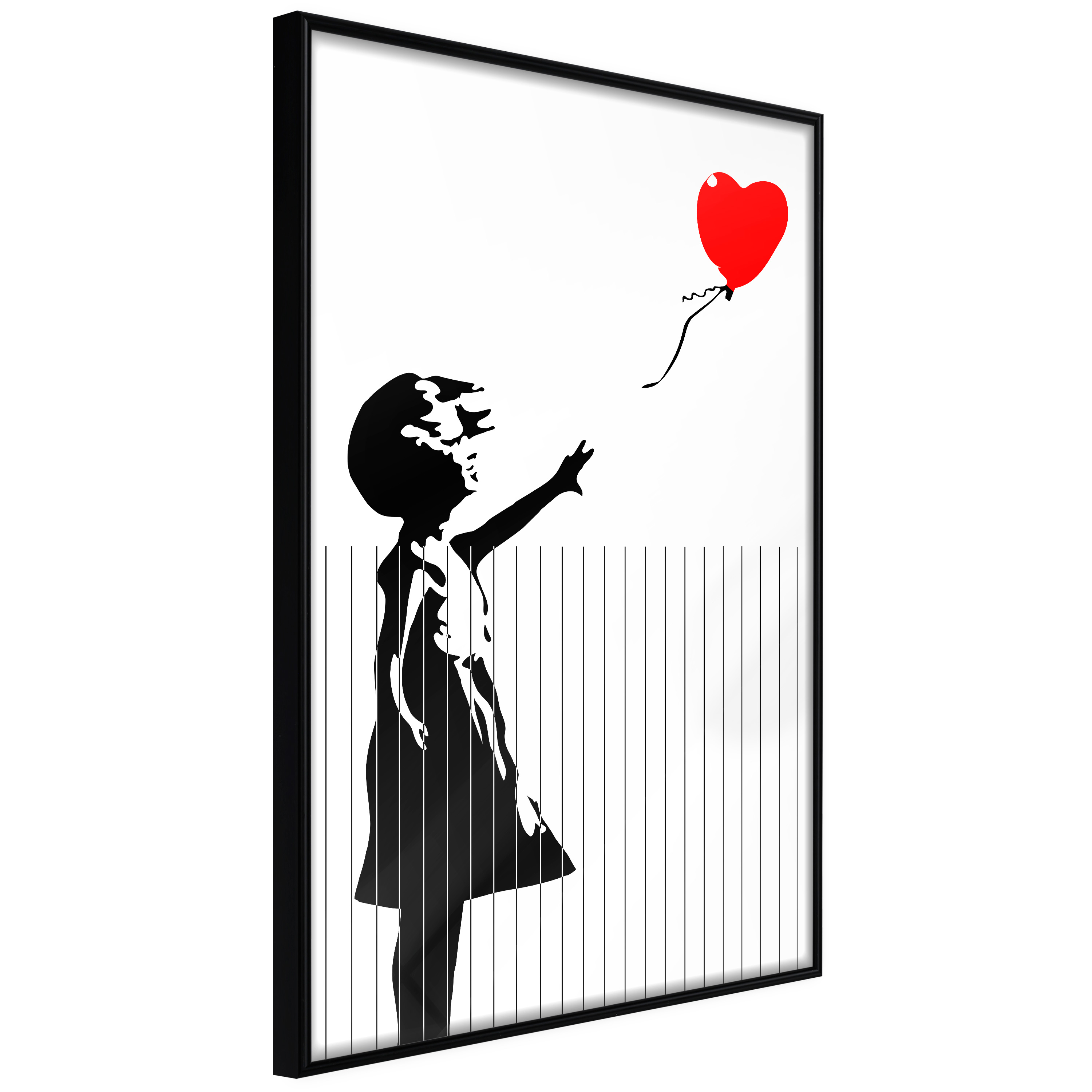 Billede af ARTGEIST Plakat med ramme - Banksy: Love is in the Bin Guld med passepartout 20x30