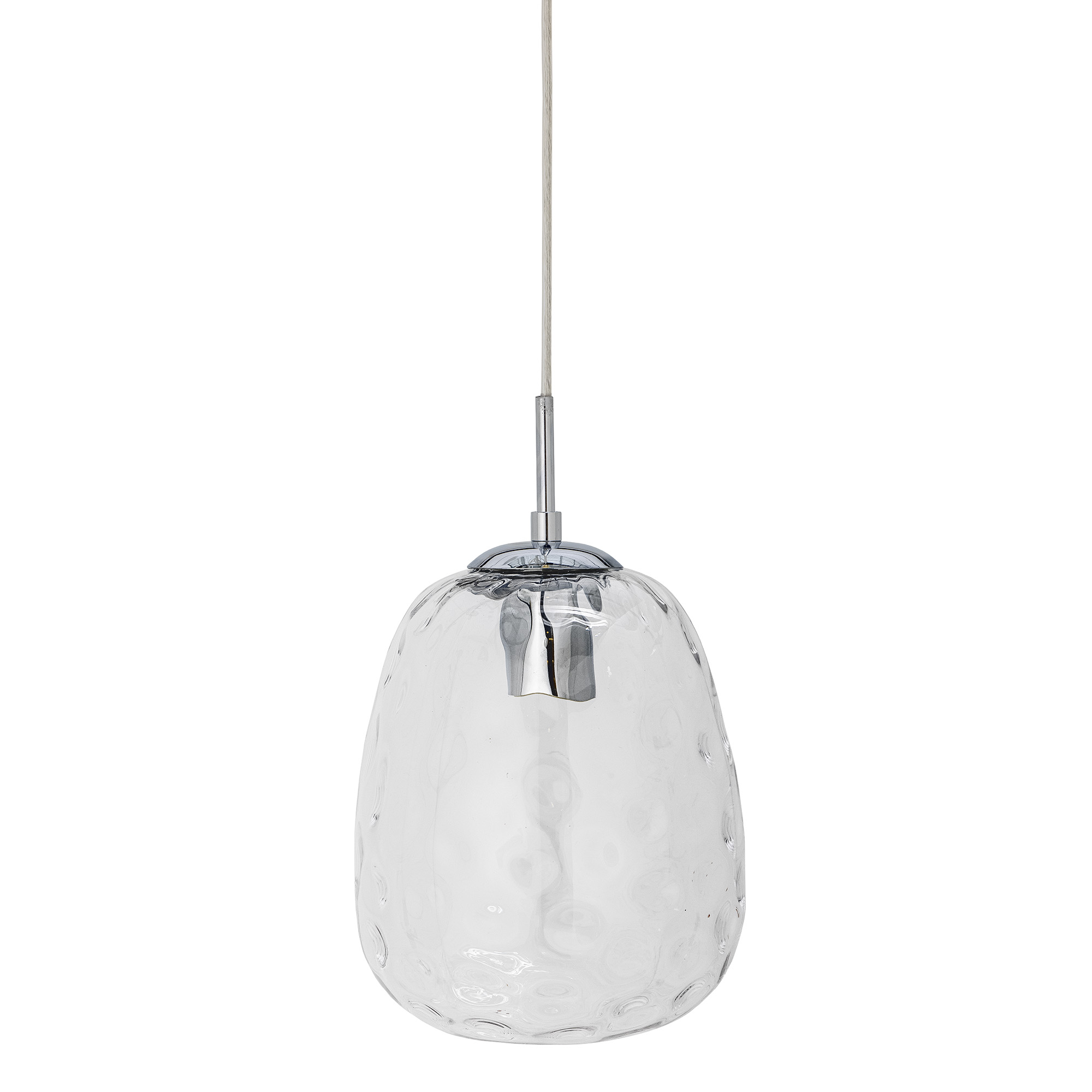BLOOMINGVILLE Baele loftlampe, rund - klar glas og jern (H:34)