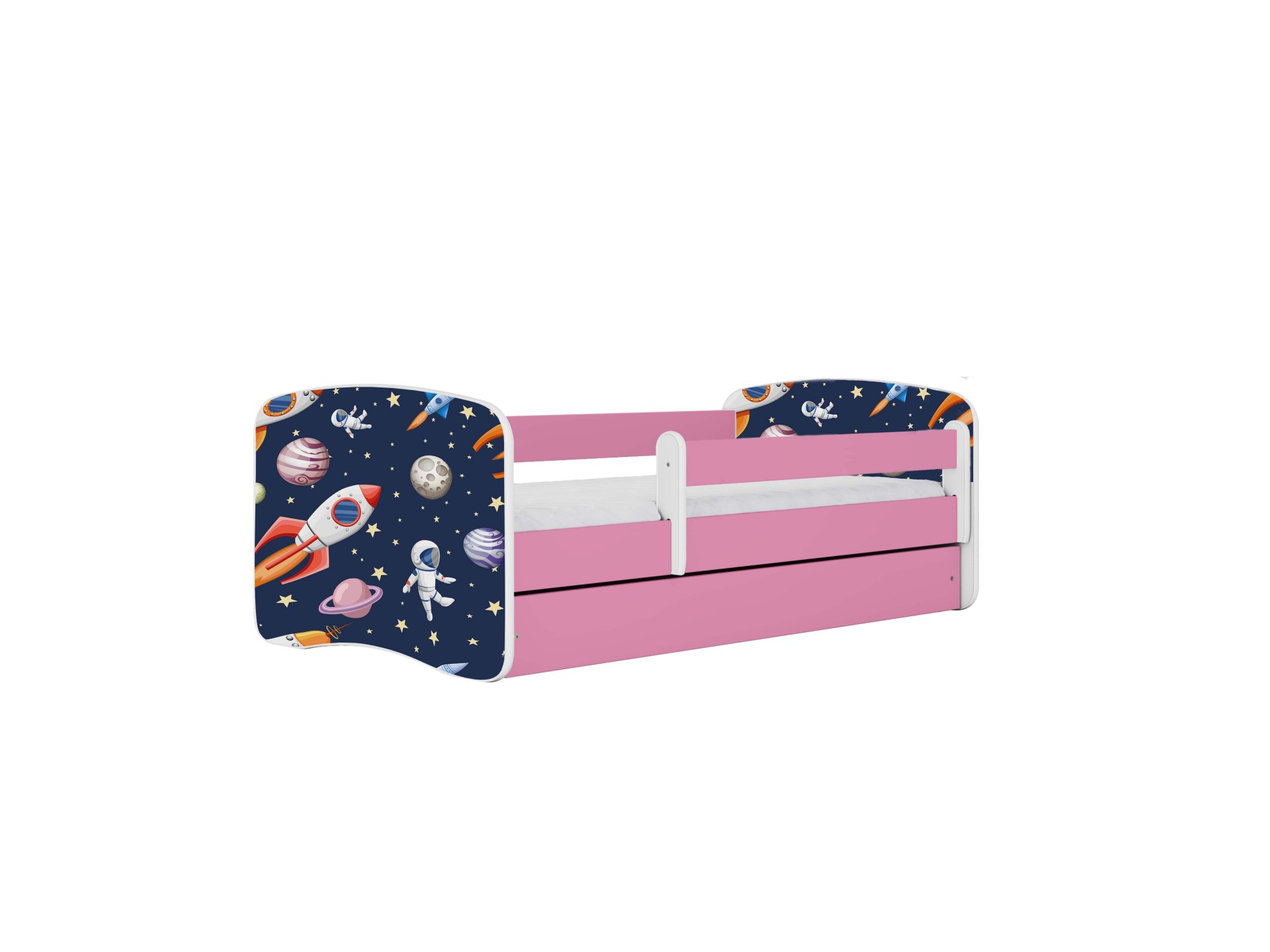 KOCOT KIDS Seng babydreams pink cosmos uden skuffe med madras 140/70