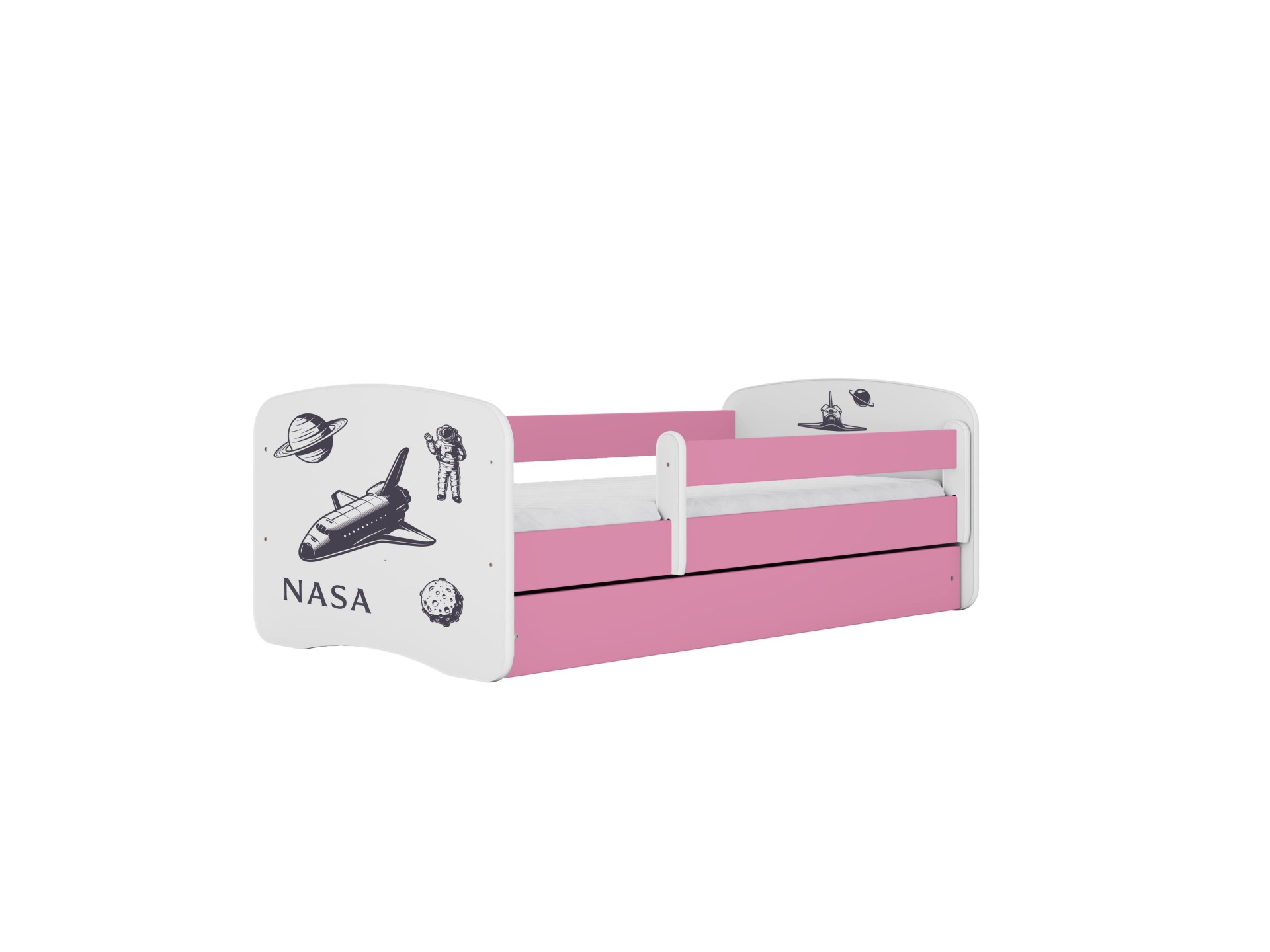 KOCOT KIDS Seng babydreams pink nasa uden skuffe med madras 140/70