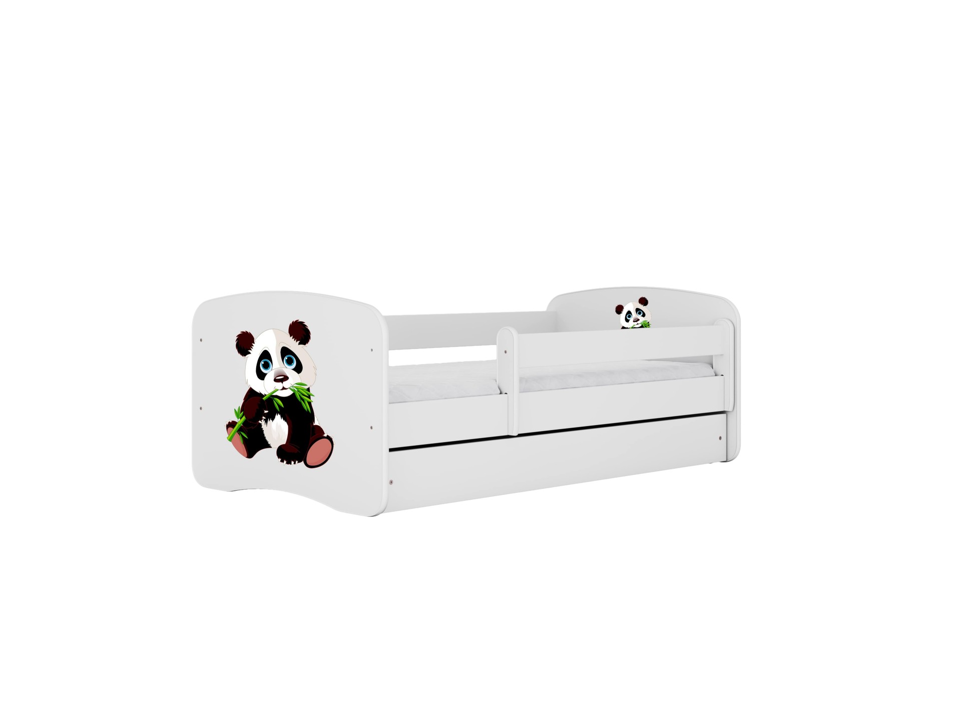 KOCOT KIDS Seng babydreams hvid panda 2 uden skuffe med madras 140/70