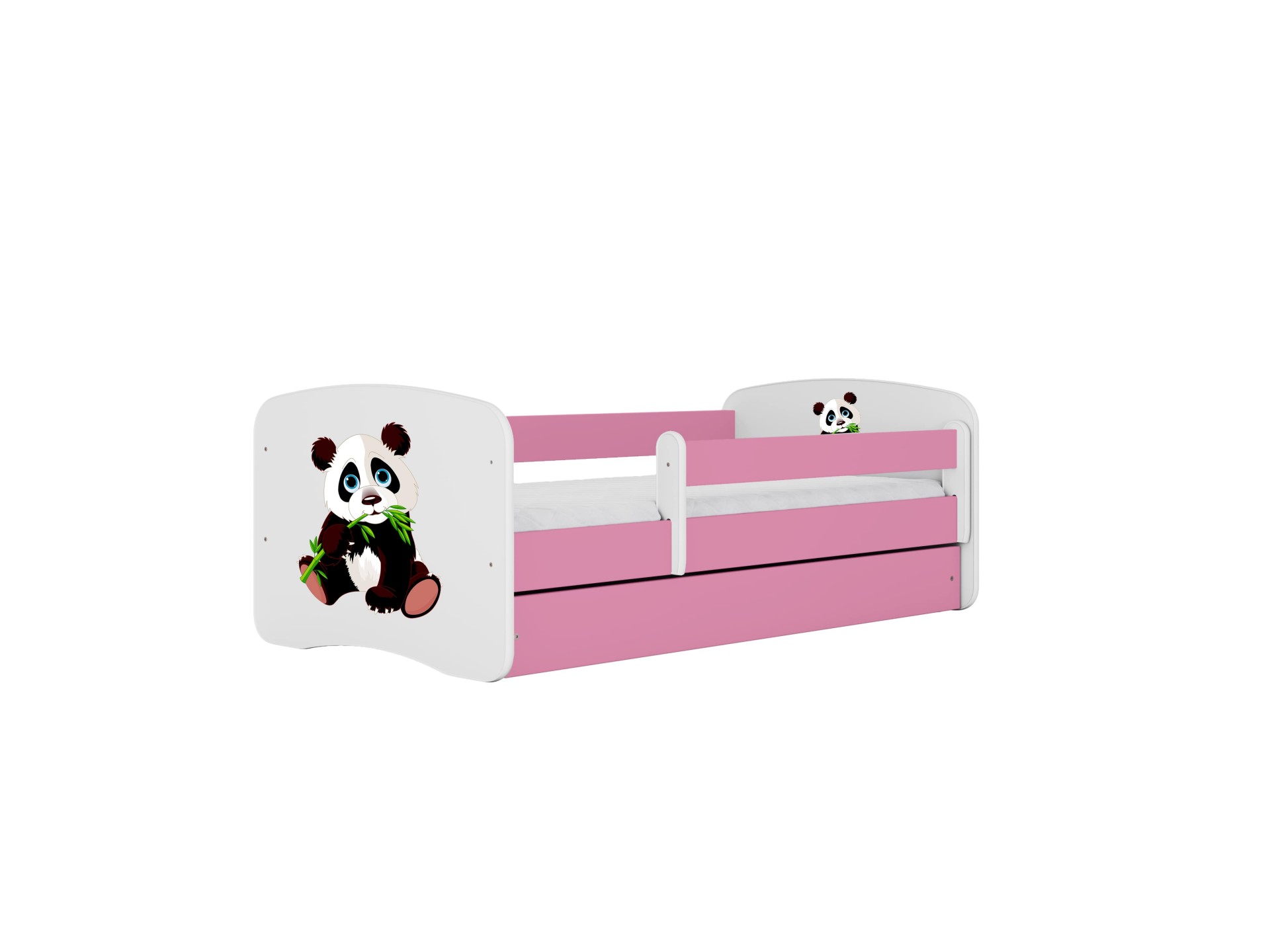 KOCOT KIDS Seng babydreams pink panda 2 med skuffe og madras 140/70