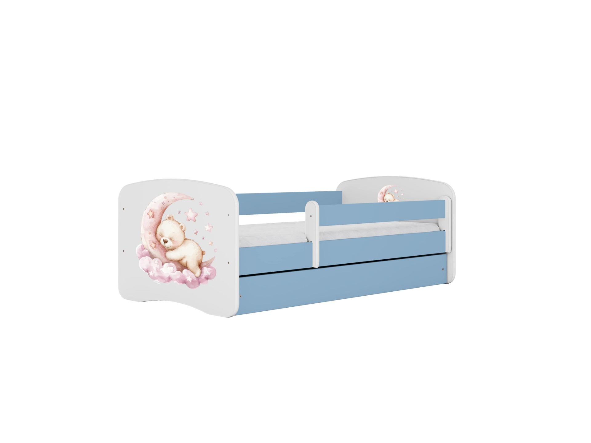 KOCOT KIDS Seng babydreams blue dream uden skuffe med madras 140/70