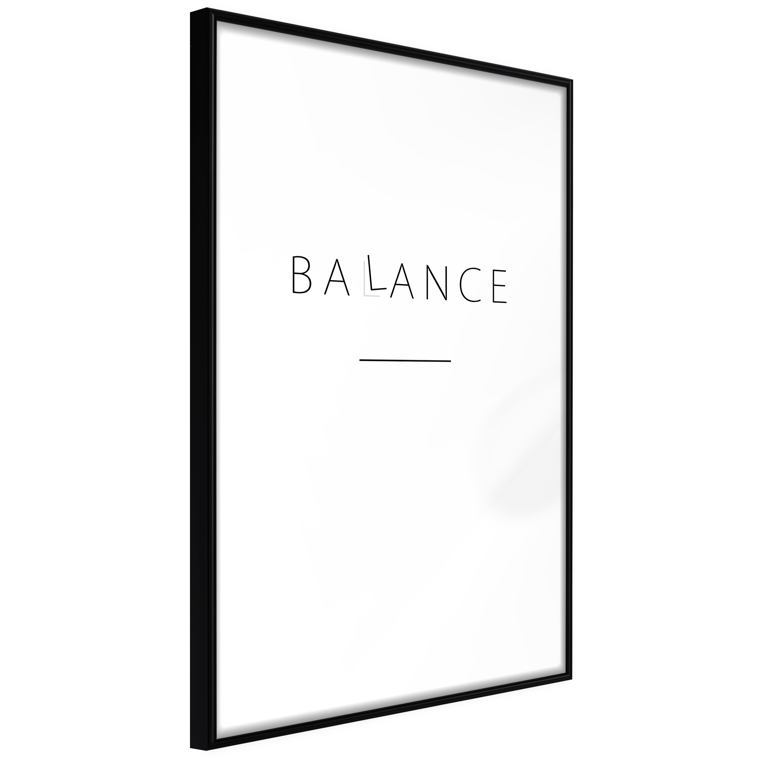 ARTGEIST Plakat med ramme - Seek a Balance Sort 20x30