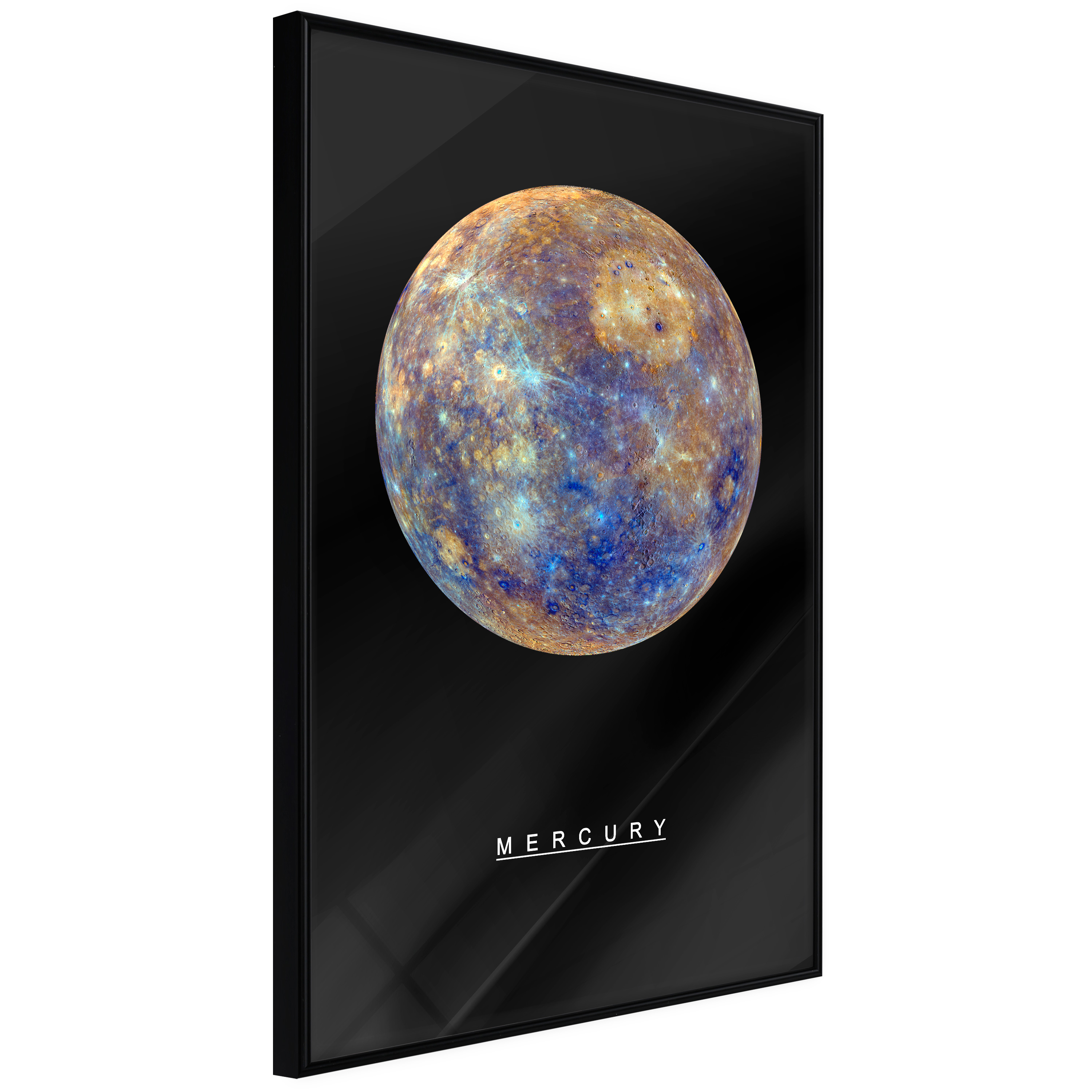 ARTGEIST Plakat med ramme - The Solar System: Mercury Sort 20x30
