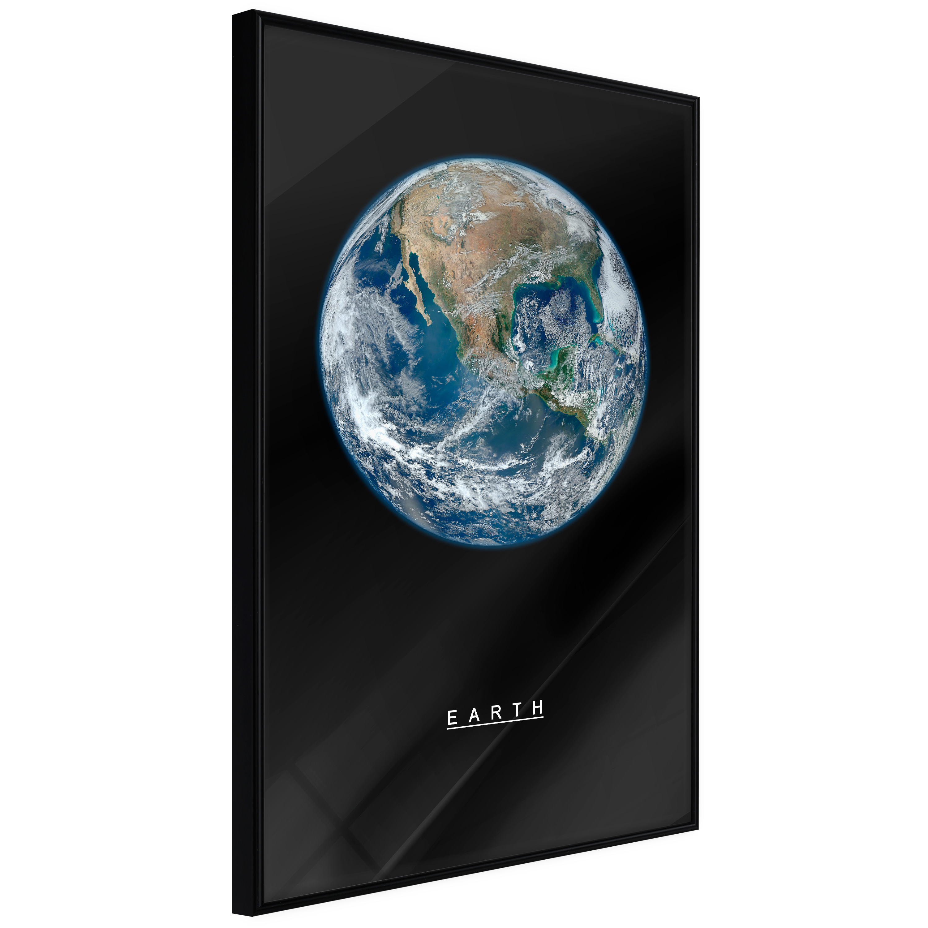 ARTGEIST Plakat med ramme - The Solar System: Earth Guld 20x30