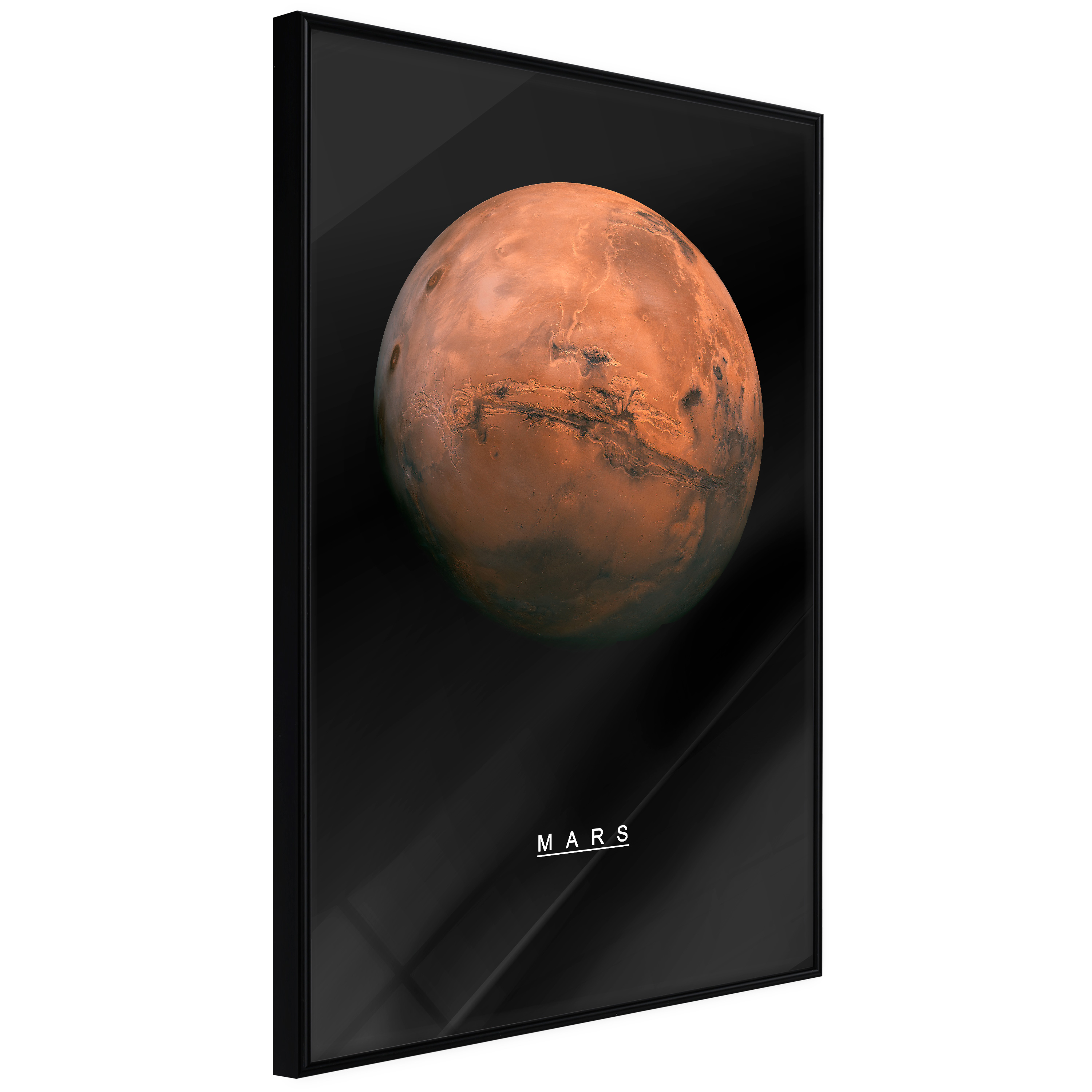 ARTGEIST Plakat med ramme - The Solar System: Mars Sort 40x60