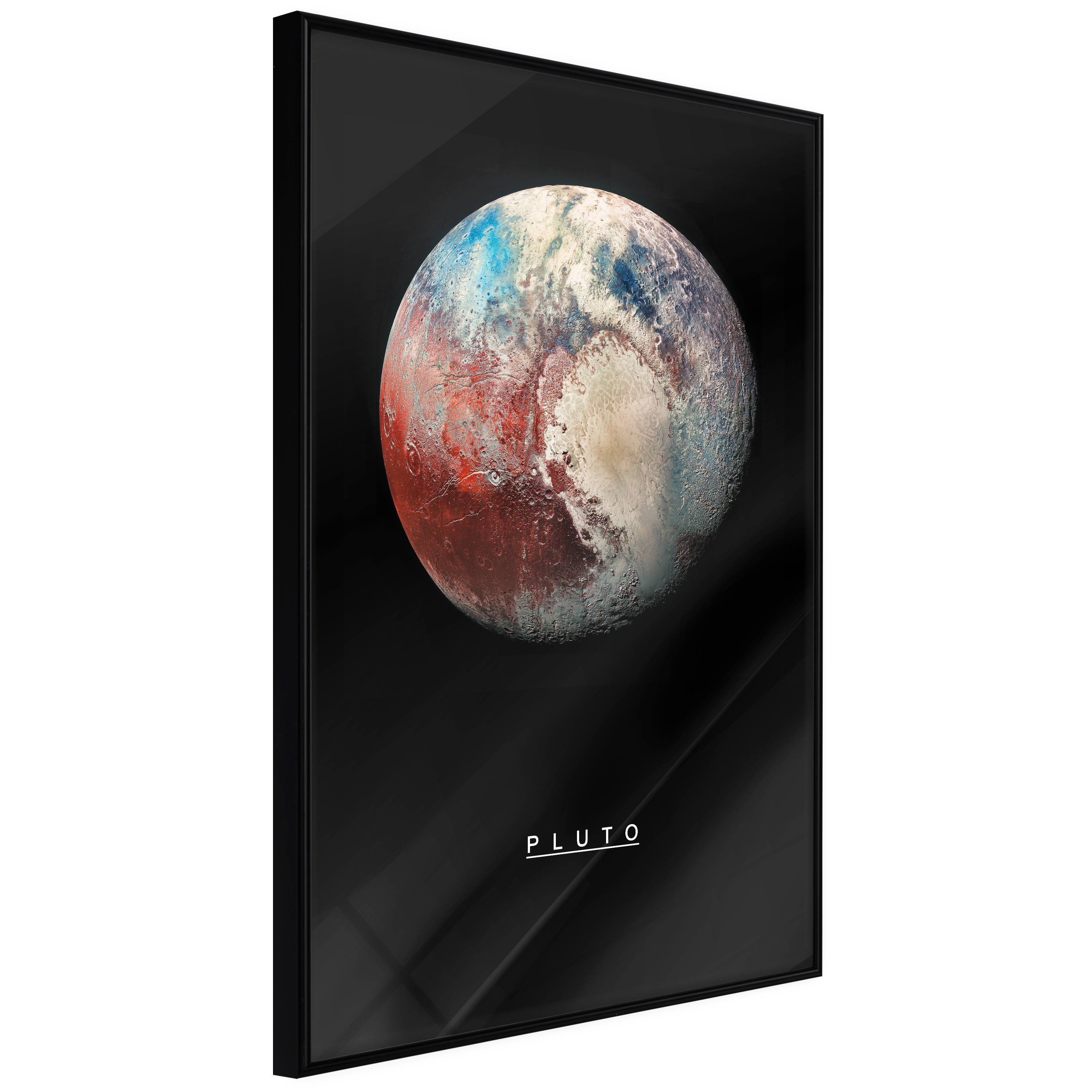 ARTGEIST Plakat med ramme - The Solar System: Pluto Sort 20x30