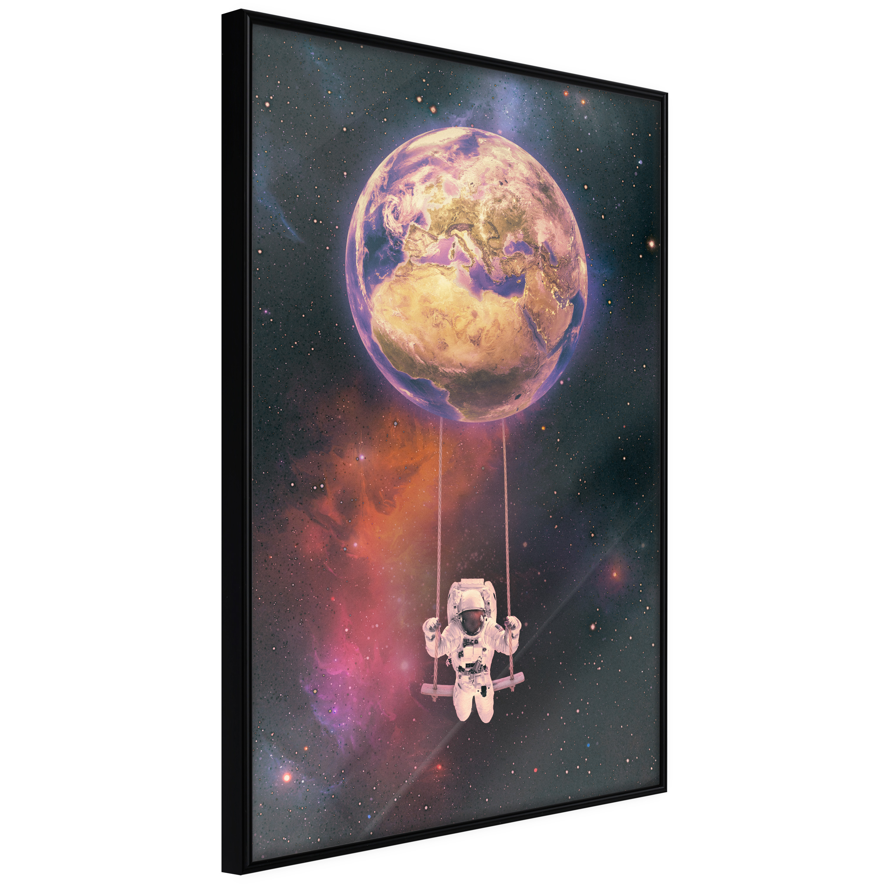 ARTGEIST Plakat med ramme - The Whole World is a Playground Guld 20x30