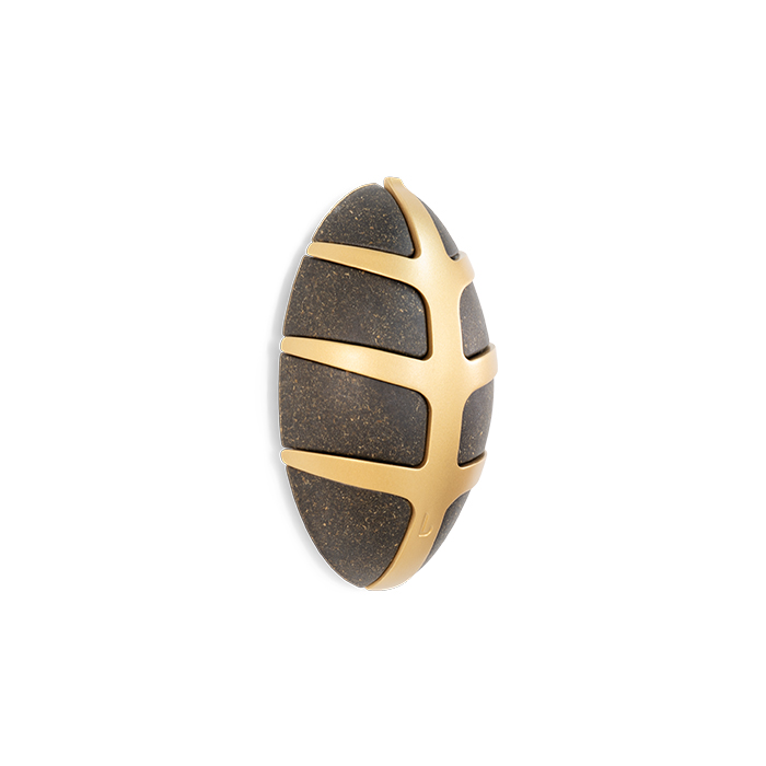 SPINDER Bug Bio knagerække, m. 7 kroge - guld plastik billede