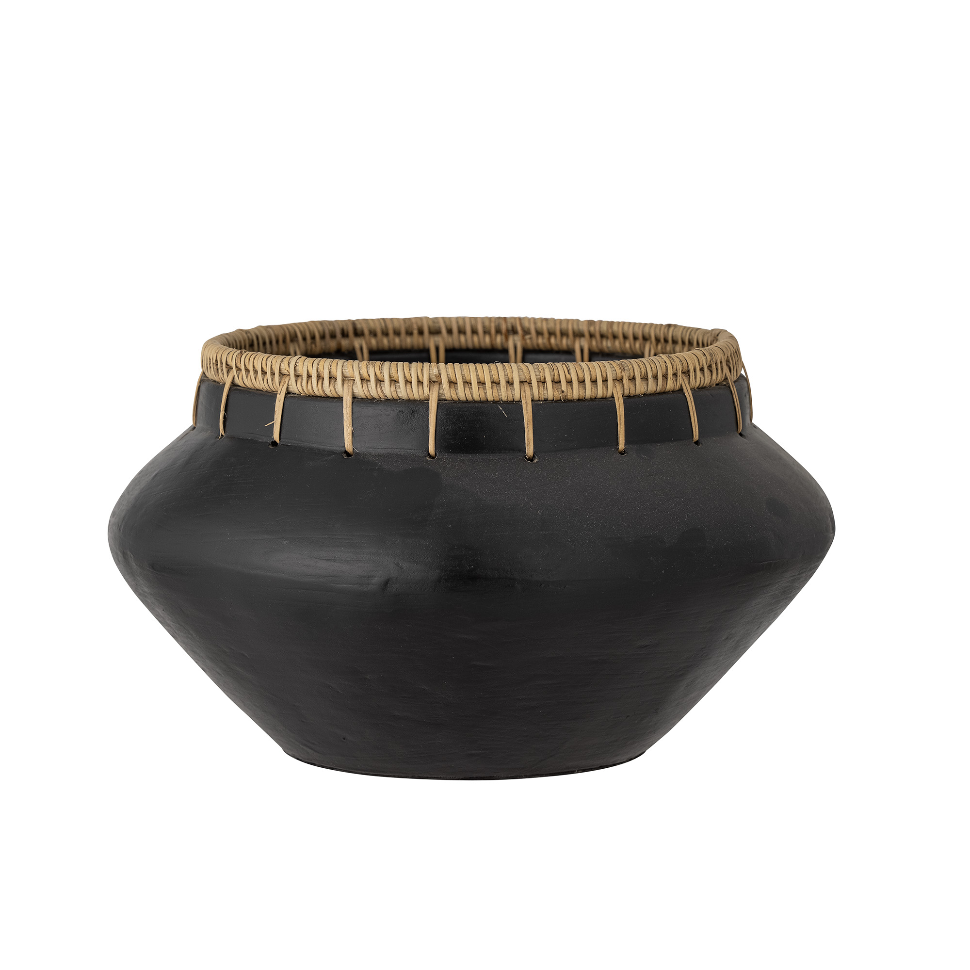 BLOOMINGVILLE Dixon Deco Bowl, Svart, Terrakotta, D33xH20 cm