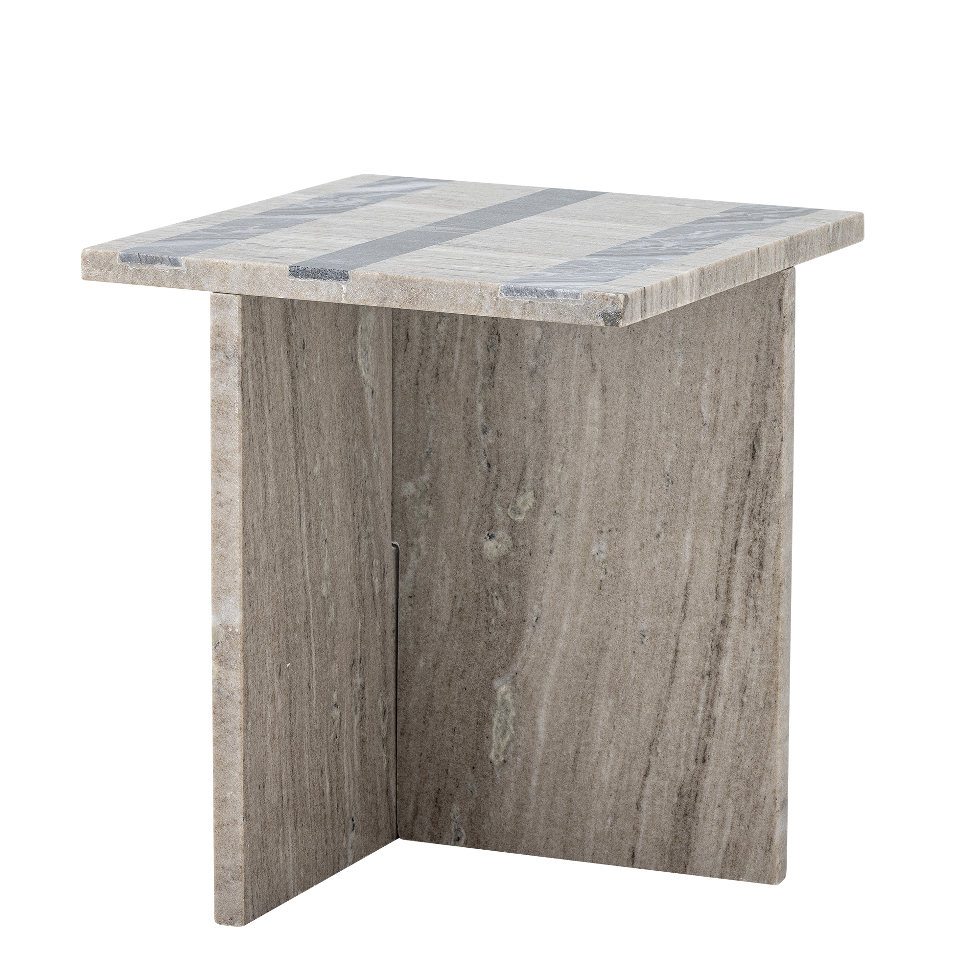 BLOOMINGVILLE Clea Sidebord, Brun, Marmor