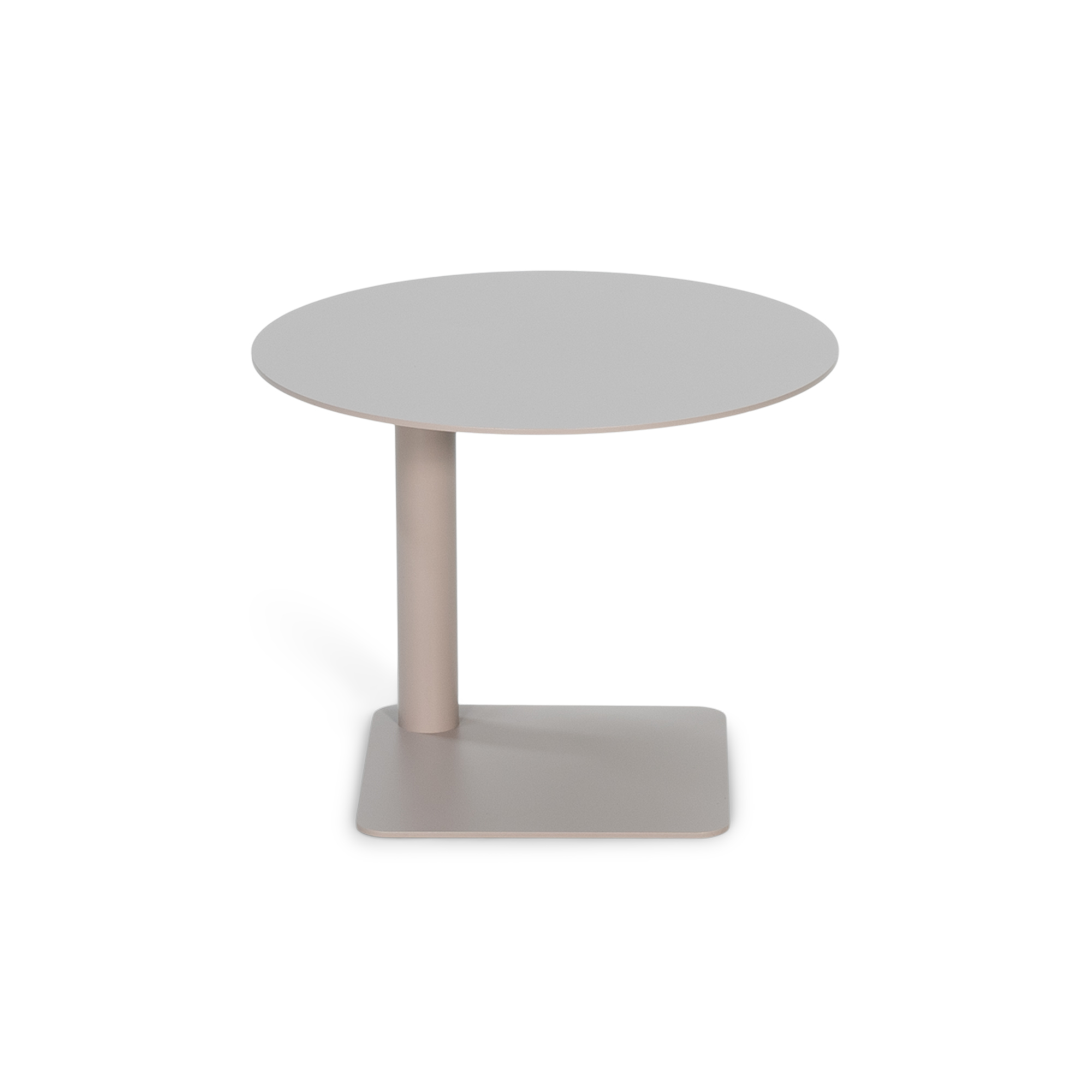 Udendørs sidebord Spinder Design Sunny Ø40 x H30 cm taupe stål
