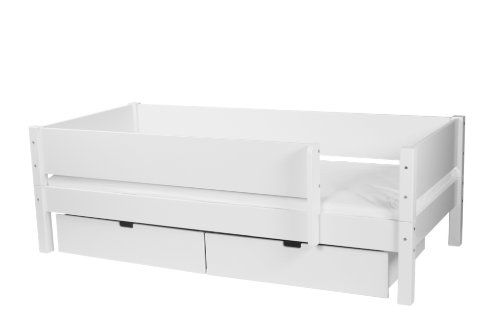 Manis-HÂ Mimer Enkeltseng med classic sengehest og skuffer - 200 cmÂ -Â 90x200