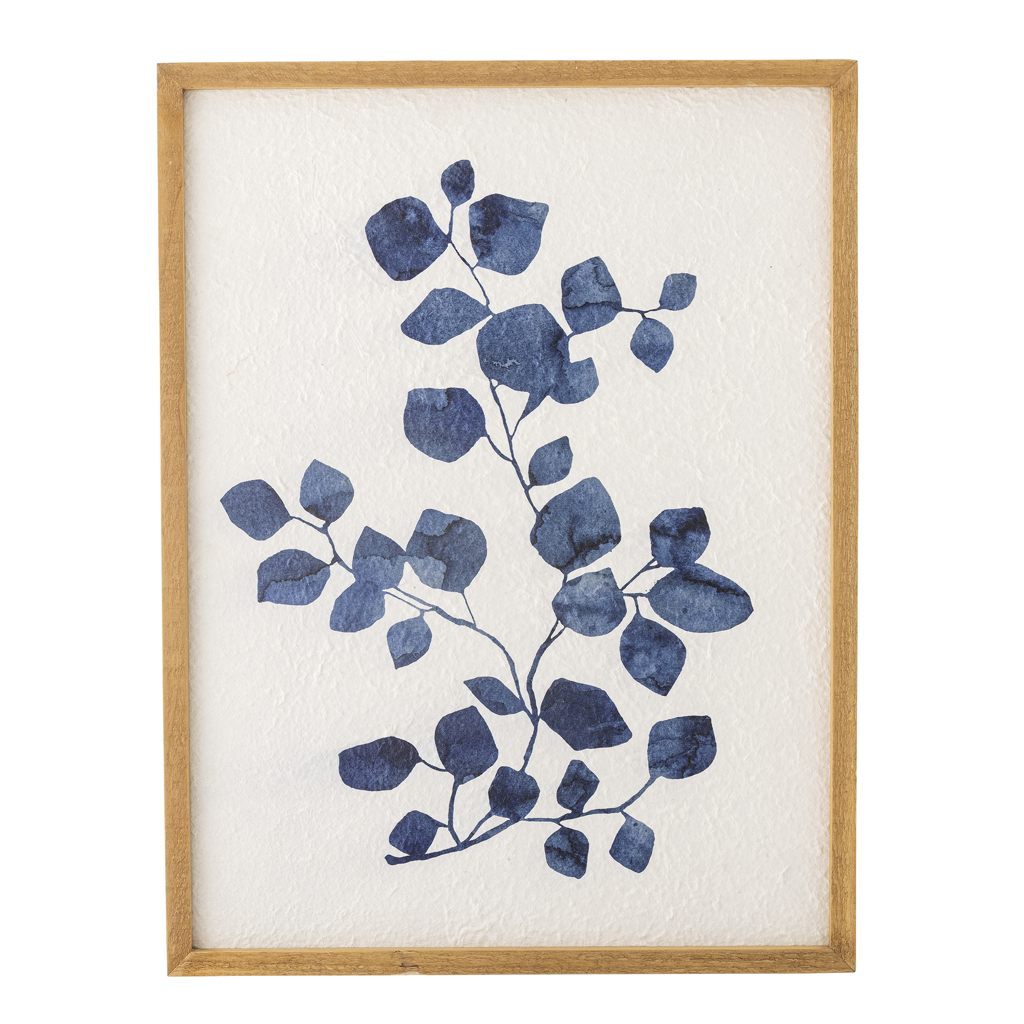 CREATIVE COLLECTION Gunnvor billede med blomster, rektangulær - natur fyrretræ (53,5x40,5)