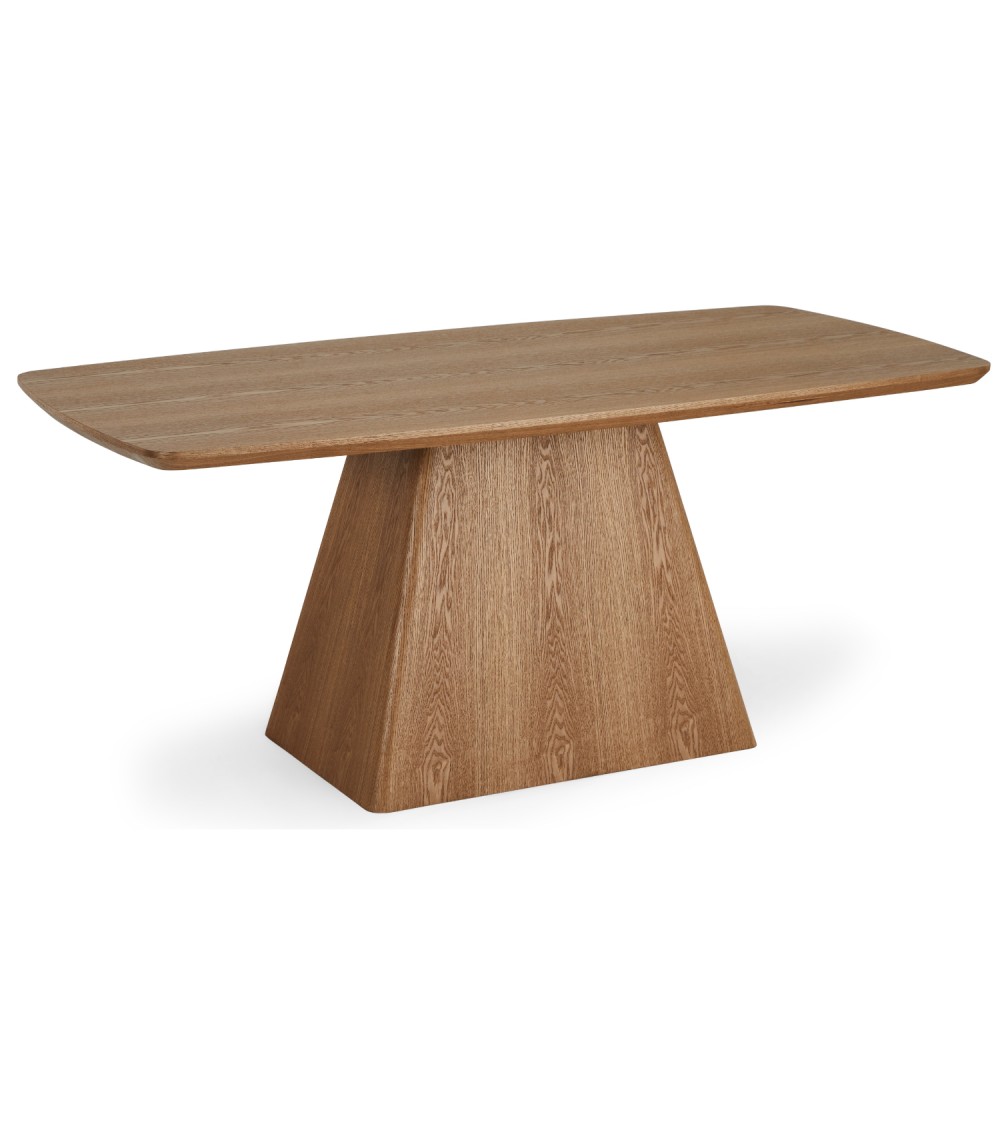Star spisebord, rektangulær - natur egefinér (90x180)