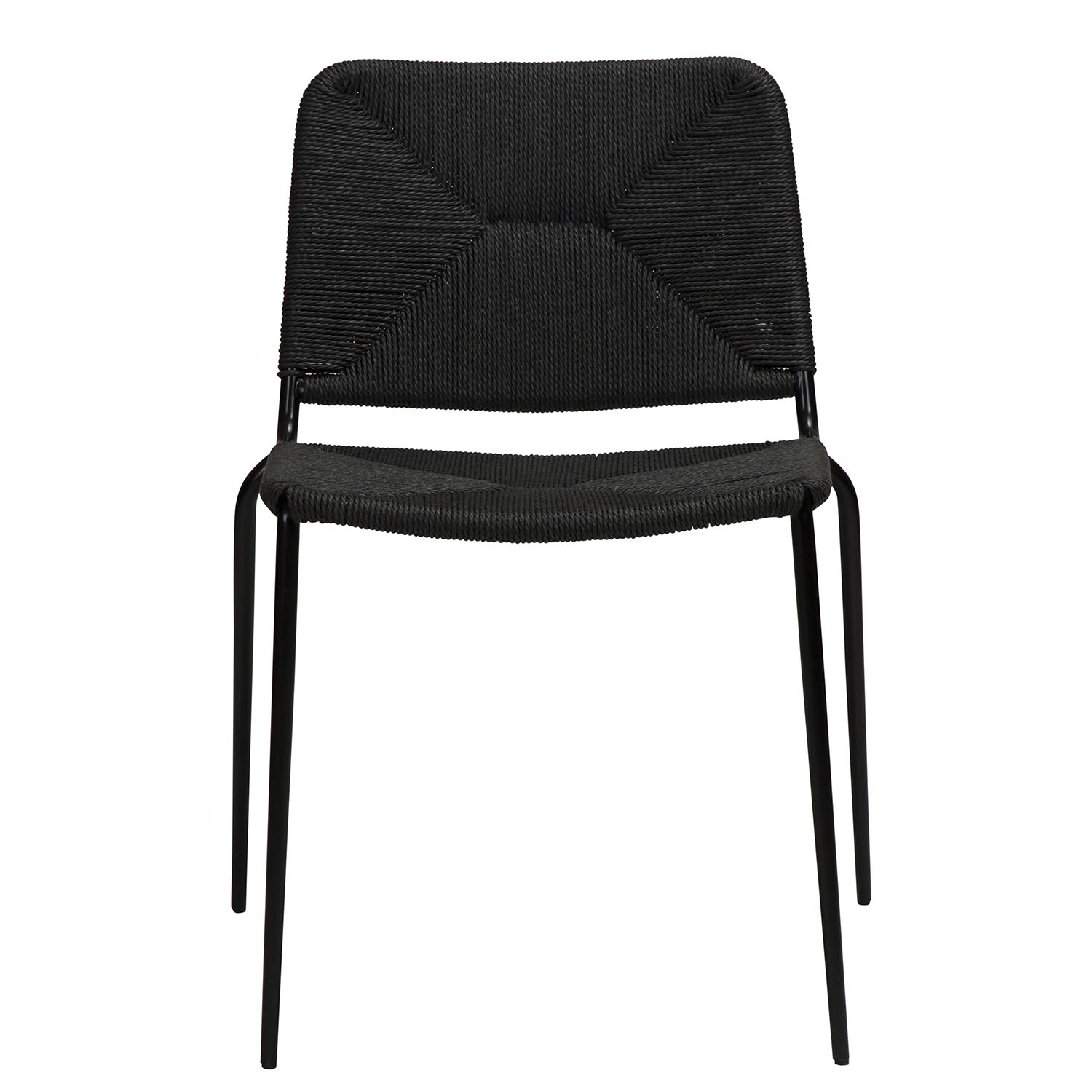DAN-FORM Stiletto spisebordsstol - sort papir snor og sort stål