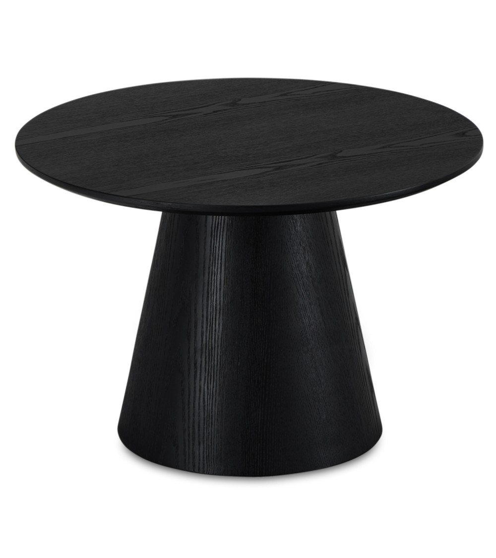 Tango sofabord, rund - sort egefinér (Ø60)