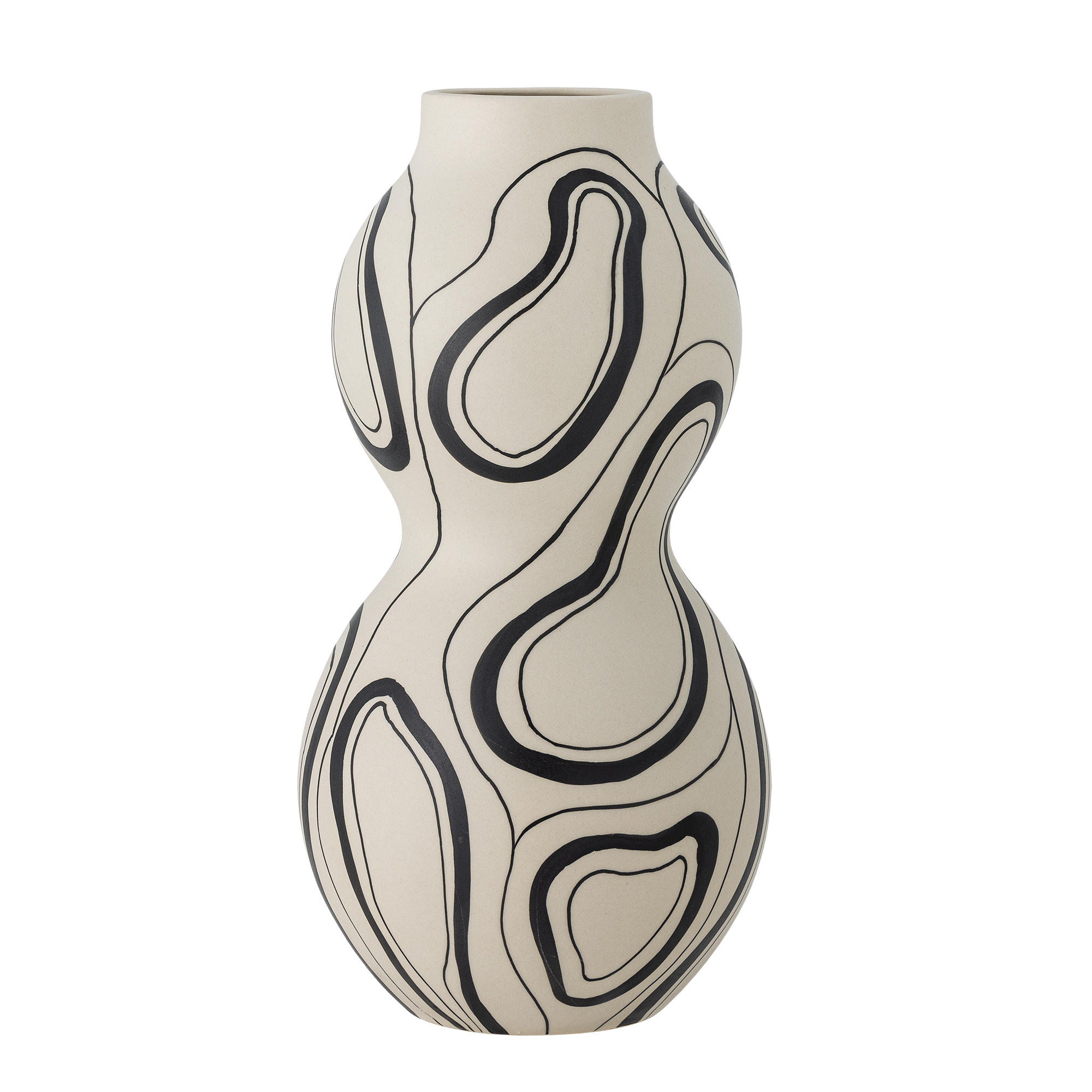 BLOOMINGVILLE Nicola Vase, Sort, Stentøj